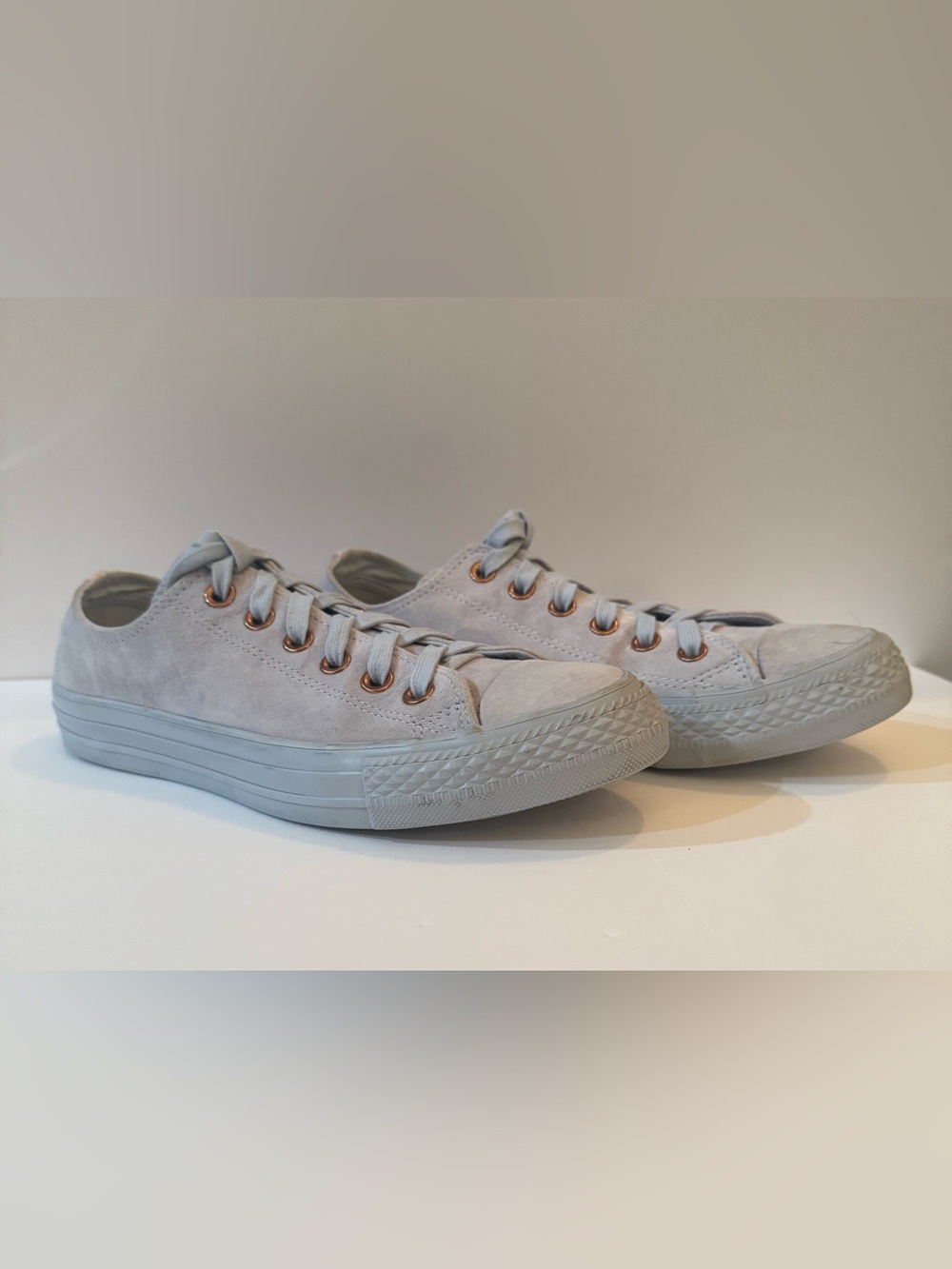 Converse All Star Suede Blue Low Tops Size 7.5